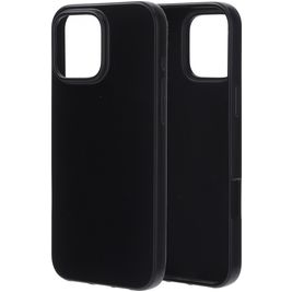 Mobiparts Classic iPhone 16 Pro Max Hülle Flexibles TPU Backcover - Schwarz