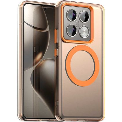 Mobigear Shockproof Xiaomi 14T Pro MagSafe Hülle Hardcase Backcover - Orange