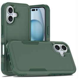 Mobigear Heavy Armor iPhone 16 Hülle Hardcase Backcover Stoßfest - Grün