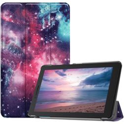 Mobigear Tri-Fold Lenovo Tab E8 Hülle Klapphülle - Galaxis