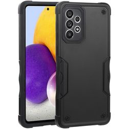 Mobigear Non-slip Armor Samsung Galaxy A73 Hardcase Backcover Shockproof - Schwarz