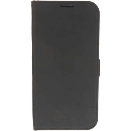 Valenta Classic iPhone 12 Pro Max Hülle Echtes Leder Klapphülle Geldbörse - Braun