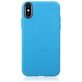 Mobigear Grip iPhone XS Hülle Flexibles TPU Backcover mit Ständer - Blau