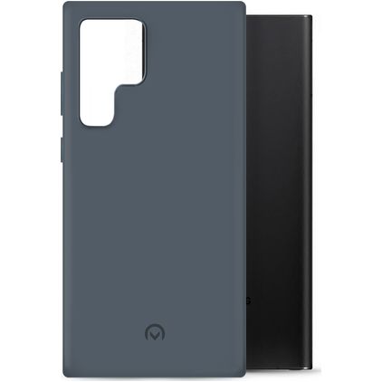 Mobilize Rubber Gelly Samsung Galaxy S22 Ultra Hülle Flexibles TPU Backcover - Matt Blue