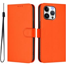 Mobigear Urban Wallet iPhone 16 Pro Max Hülle Klapphülle Geldbörse - Orange