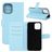 Mobigear Classic iPhone 12 Hülle Klapphülle Geldbörse - Blau