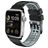 Mobigear Aero Armor Silikon Apple Watch Armband Dornschließe - 42/41/40/38 mm - Schwarz / Grau