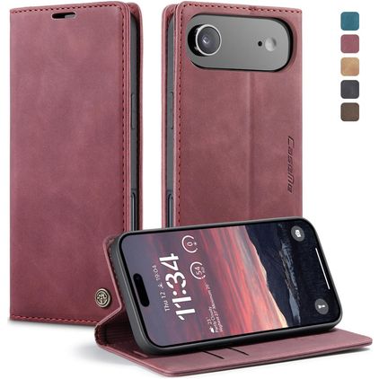 CaseMe 013 iPhone Air Hülle Klapphülle Geldbörse - Rot