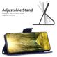 Mobigear Butterfly Samsung Galaxy S23 Plus Hülle Klapphülle Geldbörse - Blau