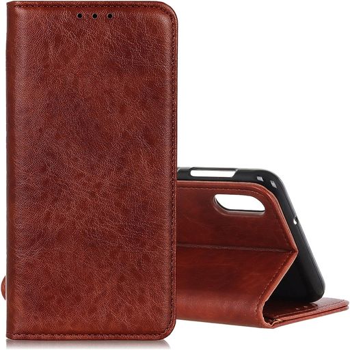 Mobigear Classic Elegance Samsung Galaxy A50 Hülle Klapphülle Geldbörse - Braun