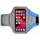 Mobigear Easy Fit Handyhalterung Joggen Motorola One Hyper Sporthülle Neopren Sportarmband - Blau
