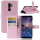 Mobigear Classic Nokia 7 Plus Hülle Klapphülle Geldbörse - Pink