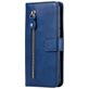 Mobigear Zipper Xiaomi Mi Note 10 Lite Hülle Klapphülle Geldbörse - Blau