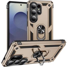 Mobigear Armor ring Samsung Galaxy S26 Ultra Hülle Hardcase Backcover Stoßfest mit Ringhalter - Gold