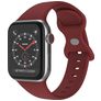 Mobigear Sport Dual Silikon Apple Watch Armband Drückerschließe - 42/41/40/38 mm - Weinrot
