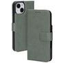 Mobiparts Classic Wallet iPhone 15 Hülle Klapphülle Geldbörse - Stone Green