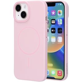 Mobiparts Slim Line iPhone 15 MagSafe Hülle Hardcase Backcover - Blush Pink