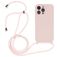 Mobigear Lanyard iPhone 14 Pro Max Silikon Handykette - Sand Pink