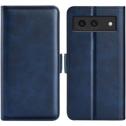 Mobigear Slim Magnet Google Pixel 8a Hülle Klapphülle Geldbörse - Dunkelblau