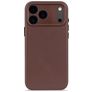 Decoded iPhone 17 Pro Hülle Echtes Leder Backcover Stoßfest - Dark Ruby