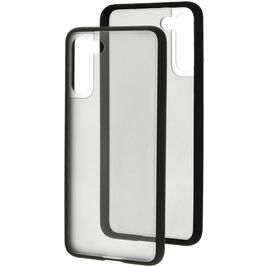 Mobiparts Hardcover Samsung Galaxy S21 Plus Hülle Hardcase Backcover - Transparent / Grau