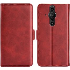 Mobigear Slim Magnet Sony Xperia Pro-I Hülle Klapphülle Geldbörse - Rot