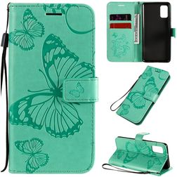 Mobigear Butterfly Samsung Galaxy A41 Klapphülle Portemonnaie - Türkis