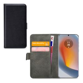 Mobilize Classic Gelly Wallet Motorola Edge 50 Fusion Hülle Klapphülle Geldbörse - Schwarz