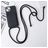 Mobigear Lanyard Card iPhone 15 Silikon Handykette mit Kartenhalter - Schwarz