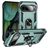 Mobigear Armor Ring Google Pixel 9 Hülle Hardcase Backcover Stoßfest mit Ringhalter - Grün