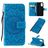 Mobigear Sunflower Samsung Galaxy S20 Hülle Klapphülle Geldbörse - Blau