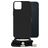 Mobilize Lanyard Gelly iPhone 14 Plus Flexibles TPU Handykette - Schwarz