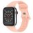 Mobigear Sport Dual Silikon Apple Watch Armband Pin-and-Tuck-Verschluss - 49/46/45/44 mm - Lachsrosa