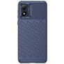 Mobigear Groove Motorola Moto E13 Hülle Flexibles TPU Backcover - Blau