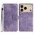 Mobigear Butterfly iPhone 17 Pro Hülle Klapphülle Geldbörse - Lila