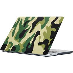 Mobigear Design MacBook Air 15 Zoll (2023-2025) Hardcase Hülle MacBook Case - Jungle Camauflage - Model A2941 / A3114 / A3241