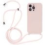 Mobigear Lanyard iPhone 14 Pro Silikon Handykette - Sand Pink
