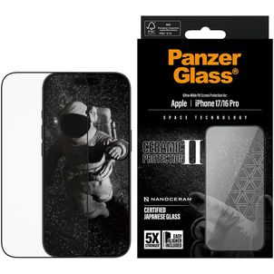 PanzerGlass Ultra Wide Fit iPhone 16 Pro Gehärtetes Glas Displayschutz - Hüllenfreundlich