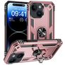 Mobigear Armor Ring iPhone 15 Hülle Hardcase Backcover Stoßfest mit Ringhalter - Roségold