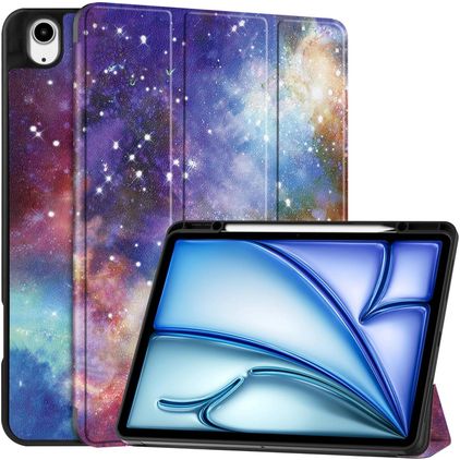 Mobigear Tri-Fold iPad Air 13 Zoll (2026) Hülle Klapphülle + Stifthalter - Milky Way Nebula