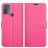 Mobigear Classic Motorola Moto G50 Hülle Klapphülle Geldbörse - Magenta