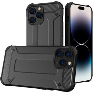 Mobigear Outdoor iPhone 15 Pro Max Hülle Hardcase Backcover Stoßfest - Schwarz