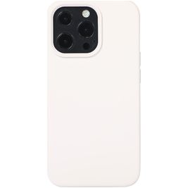 Mobigear Rubber Touch iPhone 14 Silikon Hülle Backcover - Weiß