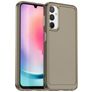 Mobigear Crystal Samsung Galaxy A24 Hülle Hardcase Backcover Stoßfest - Grau