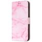Mobigear Marble iPhone XS Hülle Klapphülle Geldbörse - Pink