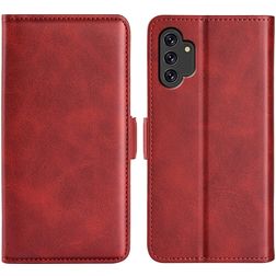 Mobigear Slim Magnet Samsung Galaxy M52 Hülle Klapphülle Geldbörse - Rot