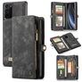 Caseme 008 Samsung Galaxy Note 20 Hülle Abnehmbare 2in1 Klapphülle Geldbörse - Schwarz