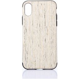 Mobigear Nature iPhone XS Max Hülle Flexibles TPU Backcover - Nordic Walnut