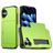 Mobigear Card iPhone 18 Hülle Hardcase Backcover Stoßfest mit Kartenhalter - Grün