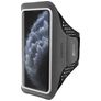 Mobiparts Comfort Fit Handyhalterung Joggen iPhone 11 Pro Sporthülle Neopren Sportarmband - Schwarz